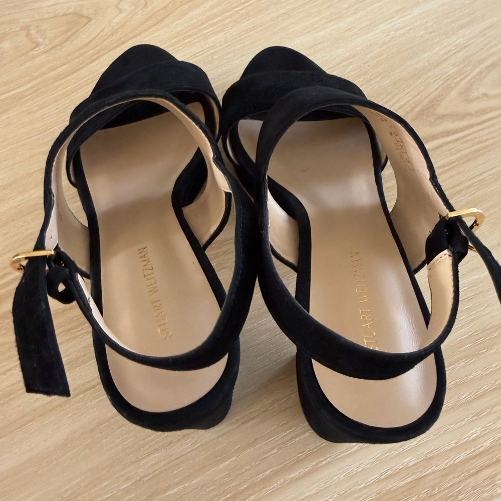 Stuart Weitzman Black Platform Heels - Picture 5 of 8